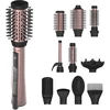 Plaukų formavimo šukos Cecotec CeramicCare 10in1 AirBrush, 1200 W, su jonizacija, juodos/rožinės spalvos