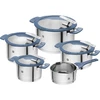 Puodų rinkinys Zwilling Simplify, 5 vnt., su melsvais dangčiais