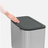 Šiukšlių dėžė Brabantia Bo Touch, 36 l, plieno spalvos