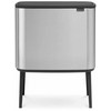 Šiukšlių dėžė Brabantia Bo Touch, 36 l, plieno spalvos