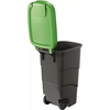 Šiukšlių dėžė Prosperplast Wheeler, 90L, žalios/pilkos spalvos