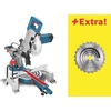 Skersinio pjovimo staklės BOSCH GCM 80 SJ, 1400 W, 216 mm + papildomas diskas Bosch Optiline Wood