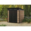 Sodo sandėliukas Keter Penthouse Signature Collection 7x7, uosio (ashwood) spalvos