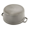 Staub La Cocotte 26 cm apvalus ketaus puodas troškinimui, grafito pilkos spalvos | 40509-312-0