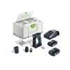 Suktuvas-gręžtuvas Festool CXS 18 C 3,0-Set 18 V; 2x3,0 Ah akum.