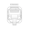 Tinklo duomenų jungtis Phoenix Contact VS-08-RJ45-5-Q/IP20 - RJ45