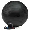 Tunturi Anti Burst gimnastikos kamuolys su pompa, 55 cm, juodos spalvos