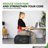 Tunturi Anti Burst gimnastikos kamuolys su pompa, 55 cm, juodos spalvos