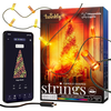Kalėdinė girlianda Twinkly Candies 200 RGB LED USB- C, žalios spalvos laidas