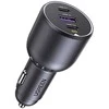 Automobilinis įkroviklis UGREEN EC705, USB-A + 2x USB-C, 130W + 1m 5A laidas