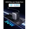 UGREEN Nexode 60W automobilinis įkroviklis su ištraukiamu USB-C laidu