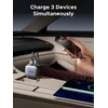 UGREEN Nexode 60W automobilinis įkroviklis su ištraukiamu USB-C laidu