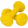 Viniliniai hanteliai TUNTURI 2 x 1,5 kg, Geltonos spalvos