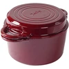 Apvalus emaliuotas ketaus puodas Zyle 2 in 1, ZY11RKI Ø22 cm, raudonas, 3,8 l