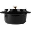Apvalus emaliuotas ketaus puodas Zyle ZY01BKKI, juodas Ø27 cm, 5 l