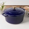 Apvalus emaliuotas ketaus puodas Zyle ZY020BLKI, mėlynas, Ø 27 cm, 6 l