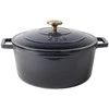 Apvalus emaliuotas ketaus puodas Zyle ZY020DGKI, pilkas, Ø 27 cm, 6 l