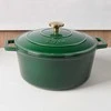 Apvalus emaliuotas ketaus puodas Zyle ZY020GRKI, žalias, Ø 27 cm, 6 l
