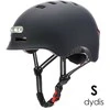 Beaster Scooter Šalmas Beaster BS02HBS, S dydis, juodas, su LED lemputėmis