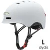 Beaster Scooter Šalmas Beaster BS02HWL, L dydis, baltas, su LED lemputėmis
