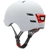 Beaster Scooter Šalmas Beaster BS02HWM, M dydis, baltas, su LED lemputėmis