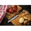 Damasko plieno peilis KAMAZAKI, Santoku peilis, 18 cm, KZI219KN