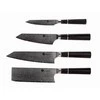 Damasko plieno peilių rinkinys kepsniams KAMAZAKI, 4 vnt. KZI002SET