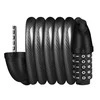 Dviračio spyna RockBros L50115BK, 5 skaitmenų užraktas, juoda