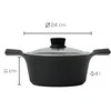 Indukcinis puodas su dangčiu Zyle ZY3024PT Ø24 cm, 4l