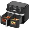 Karšto oro gruzdintuvė Zyle Dual Air Fryer 2 in 1 ZY551AF, 10 l