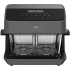 Karšto oro gruzdintuvė Zyle Dual Glass ZY070AF, 2200 W, 8 l