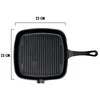 Kvadratinė ketaus keptuvė su grill paviršiumi Zyle 23 x 23 cm, ZY123KGFP