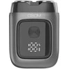 Mini plaukų skutimo mašinėlė-barzdaskutė OSOM LED Metal Body Dual Blade Rotary Shaver OSOM02973, pilkos spalvos