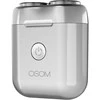 Mini plaukų skutimo mašinėlė-barzdaskutė OSOM Dual Blade Rotary Shaver OSOM02972, pilkos spalvos