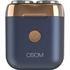Mini plaukų skutimo mašinėlė-barzdaskutė OSOM Dual Blade Rotary Shaver OSOM02970, mėlynos spalvos
