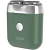 Mini plaukų skutimo mašinėlė-barzdaskutė OSOM Dual Blade Rotary Shaver OSOM02971, žalios spalvos