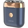 Mini plaukų skutimo mašinėlė-barzdaskutė OSOM Dual Blade Rotary Shaver OSOM02970, mėlynos spalvos