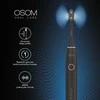 Įkraunamas, elektrinis, garsinis dantų šepetėlis OSOM Oral Care Sonic Elektrinis dantų šepetėlis Juodas OSOMORALV10BL, juodos spalvos