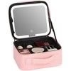 Lagaminas kosmetikos priemonėms OSOM Professional Cosmetic Case With Lighted Mirror OSOMP040RG, rožinės aukso spalvos