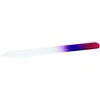 Stiklinė nagų dildė OSOM Professional NF04C03C06, smailiu galu, dvipusė su plastikiniu įdėklu, 13,5 cm