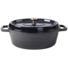 Ovalus emaliuotas ketaus puodas Zyle ZY040DGKI, pilkas, 7,8 l