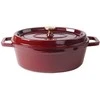 Ovalus emaliuotas ketaus puodas Zyle ZY040RKI, raudonas, 7,8 l