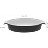 Porcelianinis kepimo indas Zyle ZY1830CDB juodas, 2 L