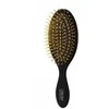 Wella Prabangus šepetys plaukams OSOM Professional Hair With Gold Plated Pins OSOMP2260, su nerūdijančio plieno auksu padengtais šereliais, juodos spalvos