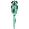 Šepetys plaukams OSOM Professional Flexible Hair With Boar and Nylon Bristles OSOMP02826, su nailono ir šerno šereliais, mėtinės spalvos, 265 mm