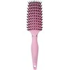 Šepetys plaukams OSOM Professional Flexible Hair With Boar and Nylon Bristles OSOMP02827, su nailono ir šerno šereliais, rožinės spalvos, 265 mm