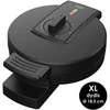 Vaflinė Čirvinių blynų keptuvė Zyle XL, ZY321BL, Ø 18,5 cm, juoda, 900 W