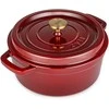 Bikuva.lt Apvalus emaliuotas ketaus puodas Zyle ZY01RKI Ø27 cm, 5 l, raudonas