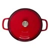 Apvalus emaliuotas ketaus puodas Zyle ZY030CRKI Ø30 cm, 3,5 l, raudonas