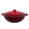 Apvalus emaliuotas ketaus puodas Zyle ZY030DRKI Ø30 cm, 4,8 l, raudonas
